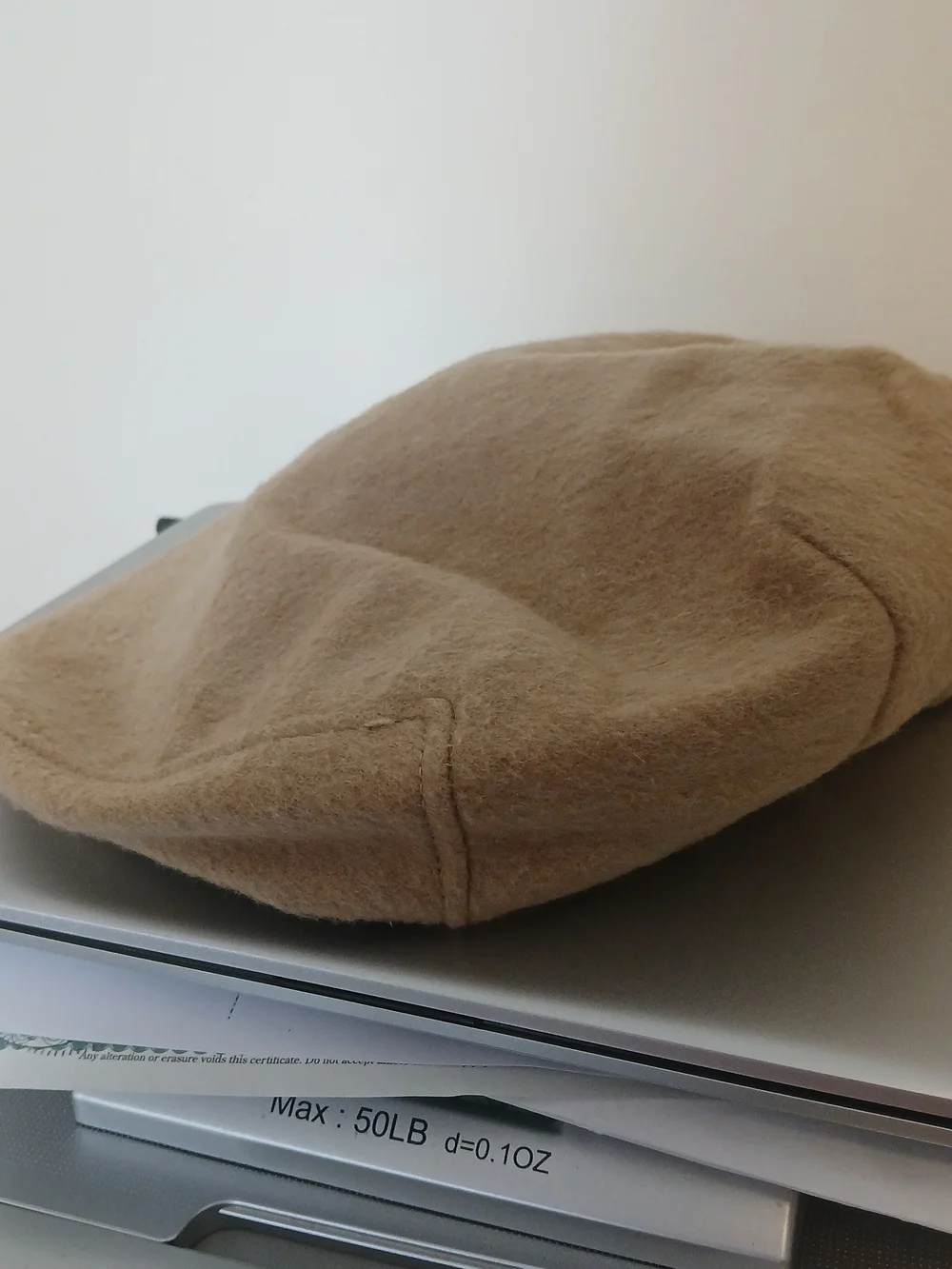 Stetson Tan Wool Newsboy Cap